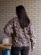 Жіноча кофта-куртка колір коричневий принт леопард р.46/50 443264 443264 фото 4