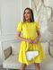Жіноча коротка сукня із софту "Classic" колір жовтий р.50/52 440230 440230 фото 4