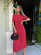 Жіноча сукня зі штапелю колір червоний р.42/44 456263 456263 фото 4