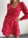 Жіноча сукня із софту колір червоний р.42/44 452958 452958 фото 2