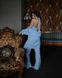 Жіночий піжамний костюм трійка «Dominica» колір блакитний р.L 453327 453327 фото 4