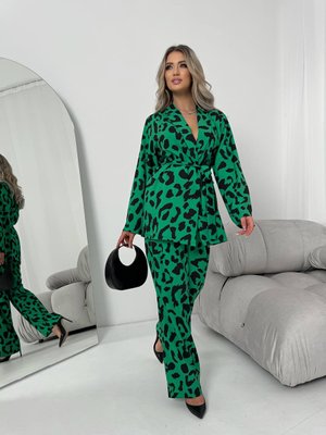 Жіночий костюм двійка колір зелений р.42/44 453528 453528 фото