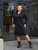 Жіноча сукня вільного крою колір чорний р.48/50 445089 445089 фото