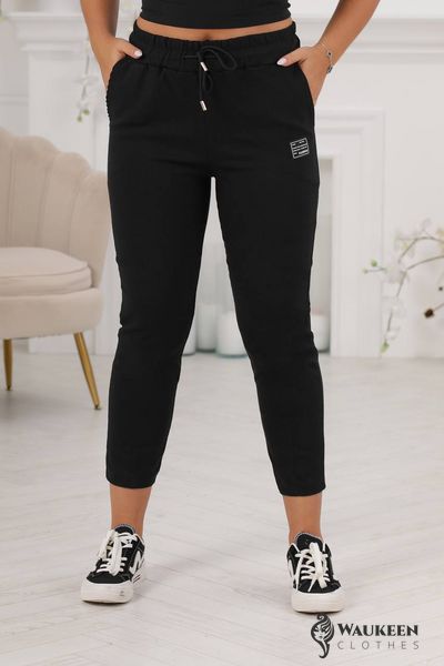 Жіночі штани-джегінси колір чорний р.54/56 441998 441998 фото