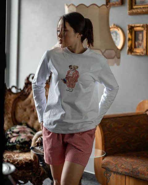 Жіноча піжама із шортами «Teddy» колір рожевий р.L 453335 453335 фото