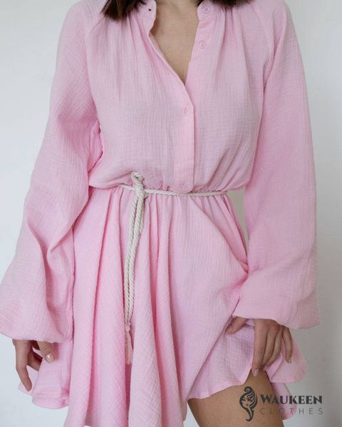 Жіноче плаття з мусліну «Milana» колір рожевий р.M 455519 455519 фото