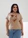 Жіноча футболка FACE колір бежевий р.42/46 433036 433036 фото 1