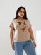 Жіноча футболка FACE колір бежевий р.42/46 433036 433036 фото 4