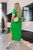 Женское свободное платье цвет зеленый р.50/52 454733 454733 фото