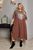 Жіноча сукня вільного крою колір капучино р.54/56 449381 449381 фото