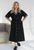 Женское платье-халат свободного кроя цвет черный р.46/48 452173 452173 фото