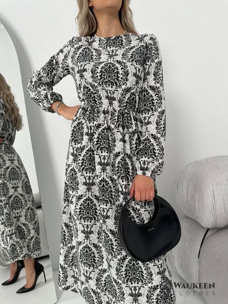 Жіноча сукня із шовкового софту колір чорний р.42/44 453511 453511 фото