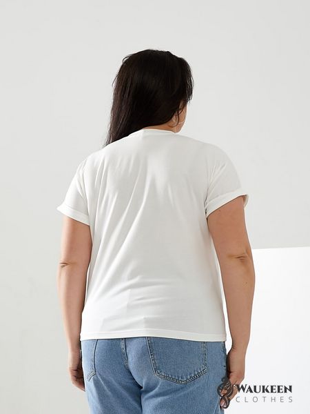 Женская футболка MIAMI цвет молочный р.48/50 433171 433171 фото