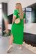 Жіноча вільна сукня із софту колір зелений р.50/52 454733 454733 фото 1