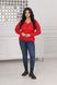 Жіночий светр трикотажний колір червоний р.52/54 445631 445631 фото 2