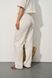 Жіночий мусліновий костюм-двійка колір молочний р.L 459186 459186 фото 3