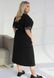 Жіноча сукня-халат вільного крою колір чорний р.46/48 452173 452173 фото 3