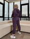 Жіночий прогулянковий костюм колір фіолетовий р.48/50 443921 440841 фото 2