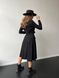 Жіноча сукня із вельвету з поясом колір чорний р.42/44 450328 450328 фото 4