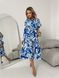Жіноча сукня із шовкового софту колір синій р.42/44 454113 454113 фото 1