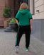 Жіночий спортивний костюм зелено-черний р.60/62 434725 434725 фото 3