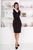 Женский костюм с классической юбкой и жилетом черного цвета р.42/44 374358 374358 фото