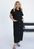 Жіноча сукня із льону колір чорний р.50/52 459068 459068 фото