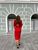 Жіноча сукня з рукавом червоного кольору р.L 385651 385651 фото