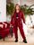 Жіночий спортивний костюм колір бордовий р.48/50 450198 450198 фото