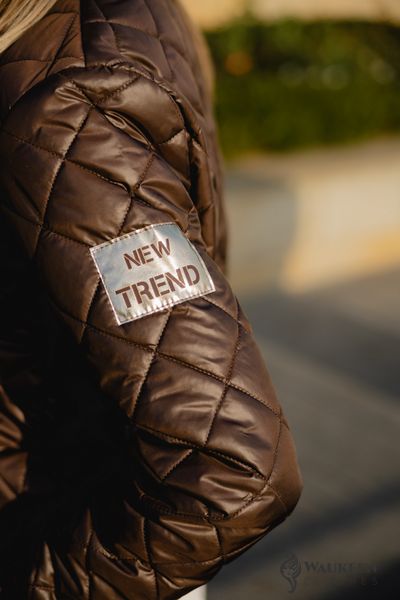 Жіноча куртка колір коричневий р.42/44 408646 408646 фото