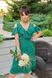 Жіноча сукня на запах колір зелений р.50/52 437013 437013 фото 2