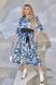 Женское свободное платье из софта цвет синий р.54/56 449958 449958 фото 1