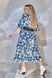 Жіноча вільна сукня із софту колір синій р.54/56 449958 449958 фото 2