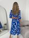 Жіноча сукня із шовкового софту колір синій р.42/44 454124 454124 фото 2