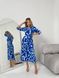 Жіноча сукня із шовкового софту колір синій р.42/44 454124 454124 фото 4