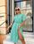 Жіноча сукня із софту зеленого кольору р.42/44 376042 376042 фото