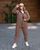 Жіночий костюм із тринитки колір мокко р.48/50 446143 446143 фото