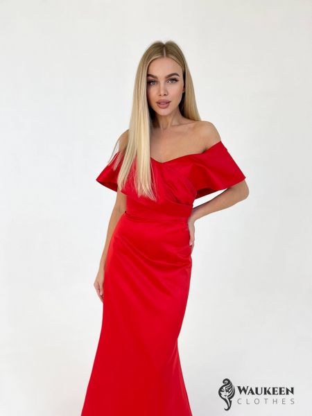 Женское вечернее платье корсет красного цвета р.L 384870 384870 фото