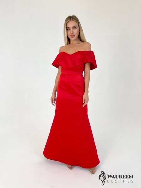 Женское вечернее платье корсет красного цвета р.L 384870 384870 фото