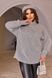 Жіночий светр із високим горлом колір сірий р.48/50 447407 447407 фото 2