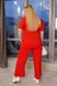 Женский костюм-двойка цвет красный р.54/58 459378 459378 фото 1