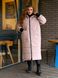Женская зимняя теплая куртка бежевого цвета р.58/60 377576 377577 фото 2