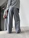 Женские брюки с декоративным шнурком цвет серый р.42 451520 451520 фото 3