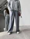 Женские брюки с декоративным шнурком цвет серый р.42 451520 451520 фото 1