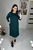 Жіноча сукня прямого крою колір пляшка р.46/48 451037 451037 фото