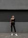 Жіночий костюм з легінсами та кофтиною колір чорний р.42/46 449004 449004 фото 1