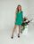 Жіноча сукня асиметрія зеленого кольору 372815 372815 фото