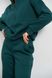 Жіночий теплий костюм тринитка на флісі колір зелений р.S 449080 449080 фото 4