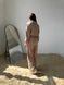 Жіночий костюм з брюками палаццо колір бежевий р.42/44 454393 454393 фото 5