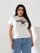 Женская футболка HIP-HOP цвет молочный р.48/50 433165 433167 фото 5